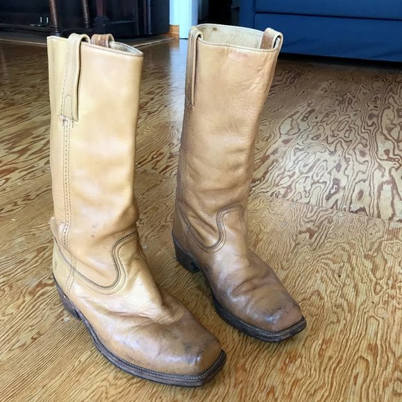 frye square toe boots